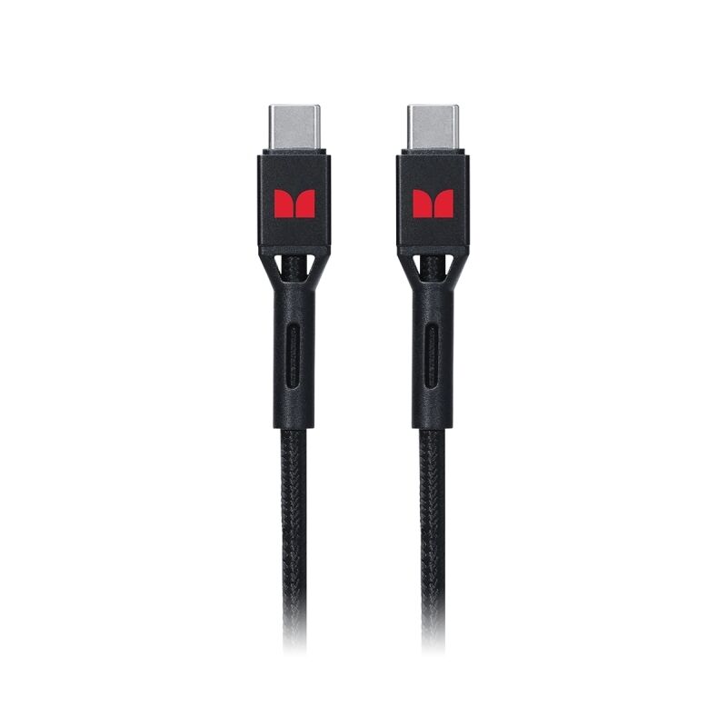Monster USB-C to USB-C Braided Black 2m Cable-MT-2MCTOCBB
