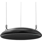 Shure Micro Flex Advance 13.5" Round Ceiling Array Microphone - Black - MXA901B-R