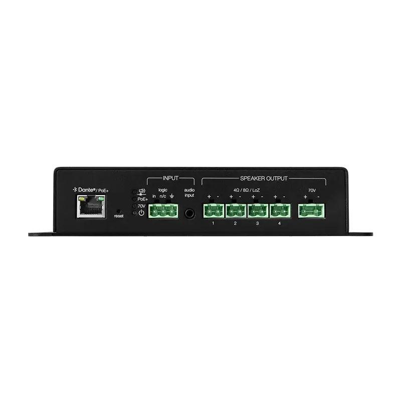 MXN-AMP-4 Shure PoE+ Powered Multichannel Amplifier - MXN-AMP
