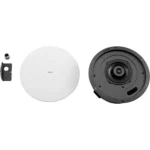 (Pack Of 2) Shure Network Ceiling Loudspeaker With Tile Bridge - MXN5W-C+TB-V-SB-2PKG