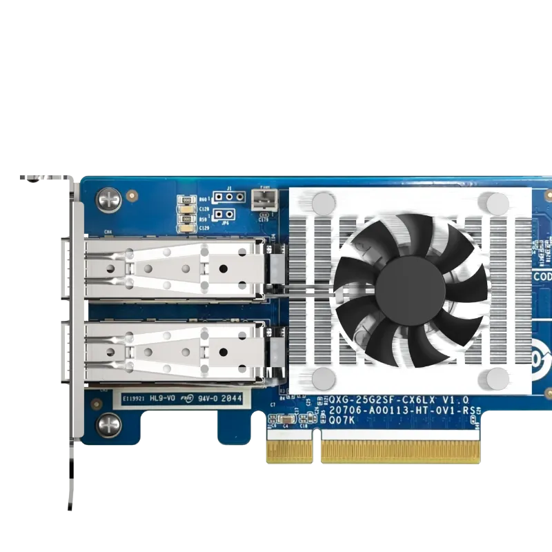QNAP Dual Port SFP28 25GbE Network Card - QXG-25G2SF-CX6
