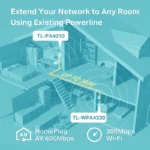 TP-Link 300Mbps AV600 Wi-Fi Powerline Extender Starter Kit - TL-WPA4220 KIT