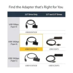 StarTech USB 3.1 (10Gbps) Adapter Cable For 2.5" SATA Drives - USB312SAT3CB
