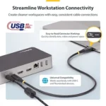 StarTech 50cm USB-C to USB-C 240W PD USB4 - 50C-40G-USB4-CABLE