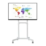 Atdec AD-TVC-70R-W TV Cart with Rotation White
