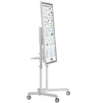 Atdec AD-TVC-70R-W TV Cart with Rotation White