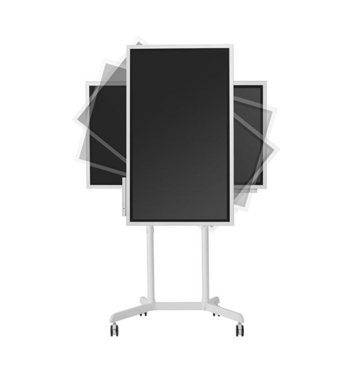 Atdec AD-TVC-70R-W TV Cart with Rotation White