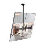 Atdec Ceiling Menu Board Dual Display 2x1 Single Pole Mount Portrait/Smaller Displays-ADBS-2X1-12TC