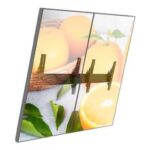Atdec Wall Menu Board Dual Display 2x1 Mount Portrait/Smaller Displays-ADBS-2X1-12TW