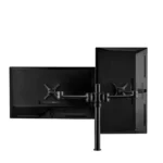 Atdec AF-AT-D-B Dual Swing Arms on Post Black