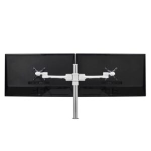 Atdec AF-AT-D-SW Dual Swing Arms on Post White