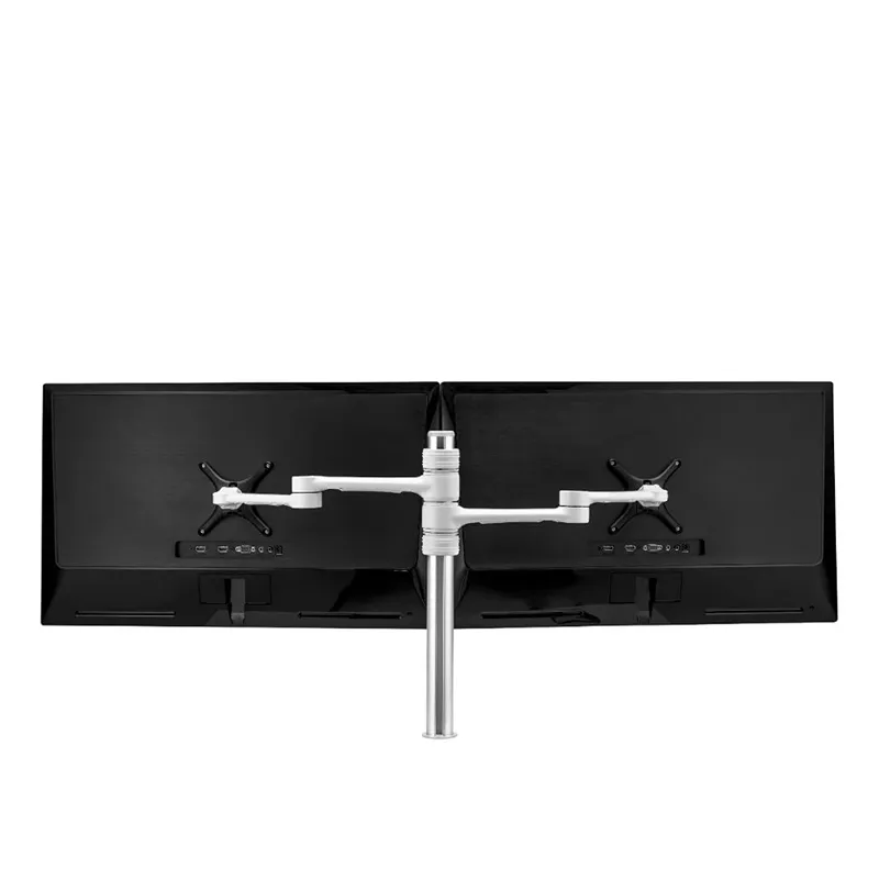 Atdec AFS-AT-DC-SW Dual Swing Monitor Arms on Post White