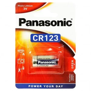 Panasonic CR123A 3V 1.55AH 4.7WH LIMNO2 UBATT 1 X Blister Pack QTY1 Batt - S1626A
