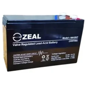 Zeal Sealed Lead Acid 12V 7AH Battery - SA12V7