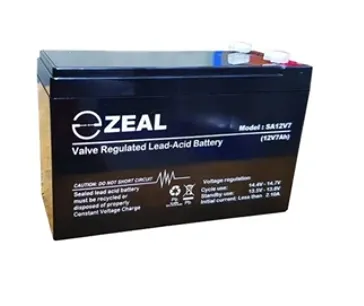 Zeal Sla-12V 7AH(C20) Batt Qty 5 F1 Terminal - SA12V7-KIT5