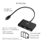 Hp USB-C To USB-A Hub - Z6A00AA