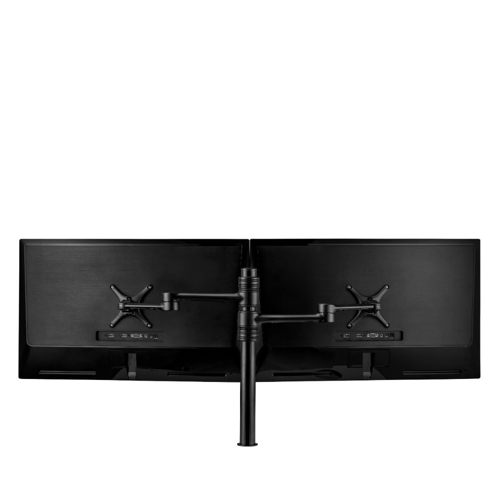 Atdec AFS-AT-DC-B Dual Swing Monitor Arms on Post Black