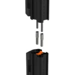Atdec 400mm Stackable Post Black-AWM-P40X-B
