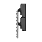Atdec AWMS-2-46H75 Dual HD Swing Arms on Tall Post HD F-Clamp Silver
