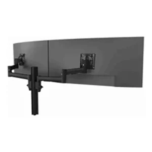 Atdec Dual Extended-Reach Arms on Post C-Clamp Black-AWMS-2-5940-C-B
