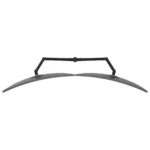 Atdec Dual Extended-Reach Arms on Post Grommet Clamp Black-AWMS-2-5940-G-B