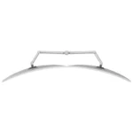 Atdec Dual Extended-Reach Arms on Post Grommet Clamp Silver-AWMS-2-5940-G-S