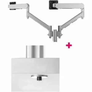 Atdec Modular Dual Dynamic Monitor Arm Silver B-AWMS-2-D13-B-S
