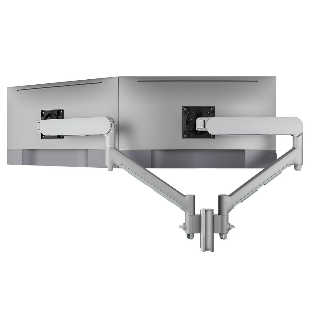 AWMS-2-D13-C-S Atdec Modular Dual Dynamic Monitor Arm Silver C Clamp-AWMS-2-D13-C-S