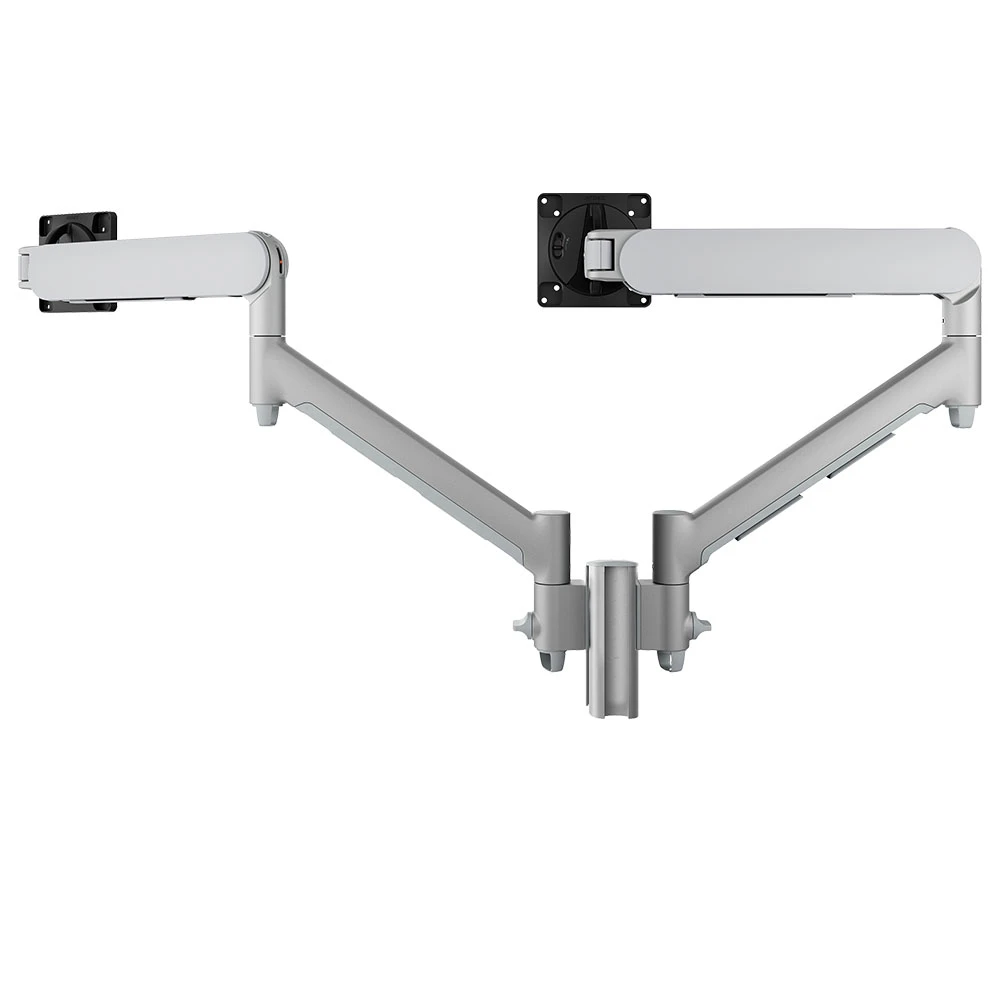Atdec Modular Dual Dynamic Monitor Arm Silver F Clamp-AWMS-2-D13-F-S