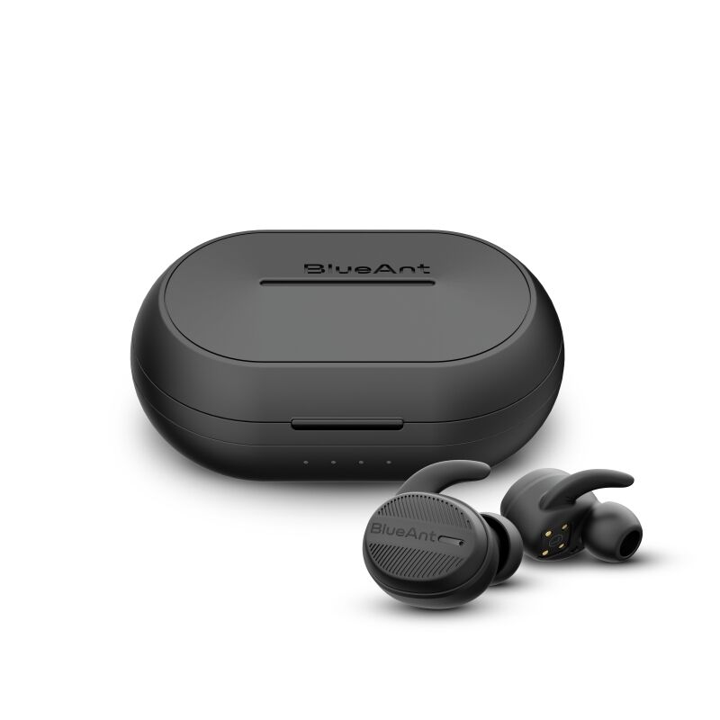 BlueAnt Pump Air X2 Waterproof True Wireless Sport Earbuds Black-PUM…