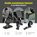 Energizer Wireless Charging Vent for Car w/ MagSafe Black-ECA007