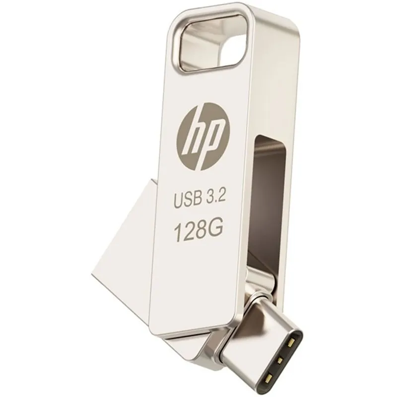 HP x206C OTG USB A And C 3.2 Flash Drive 128GB-HPFD206C-A-128