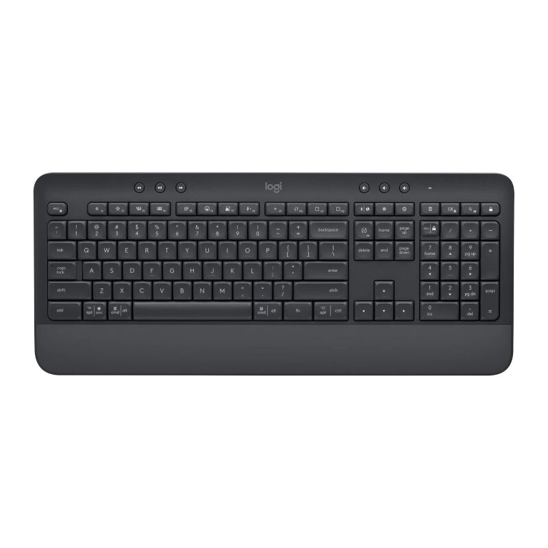 Logitech Signature K650 Wireless Keyboard With Palm Rest-Graphite En…