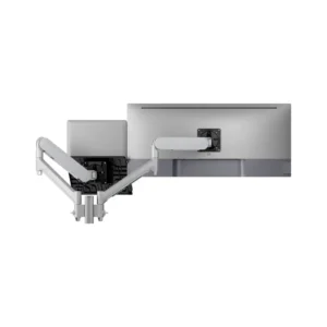 Atdec AWMS-2-ND13 Laptop And Monitor Combo Mount + H/Duty F Clamp Silver-AWMS-2-ND13-H-S