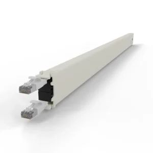 Patchbox One 30RU STP White Cat6A Cable Management Cassette-CONE30STPWH