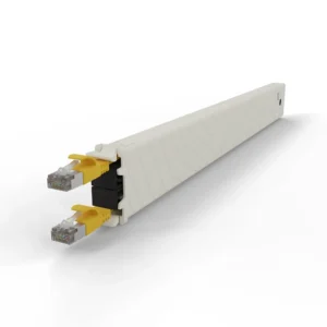 Patchbox one 8RU STP Yellow Cat6A Cable Management Cassette-CONEX8STPYL