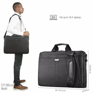 Everki 18.4" Lunar Laptop Briefcase -EKB417BK18