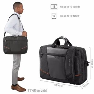Everki Flight Friendly 16" Laptop Briefcase-EKB419