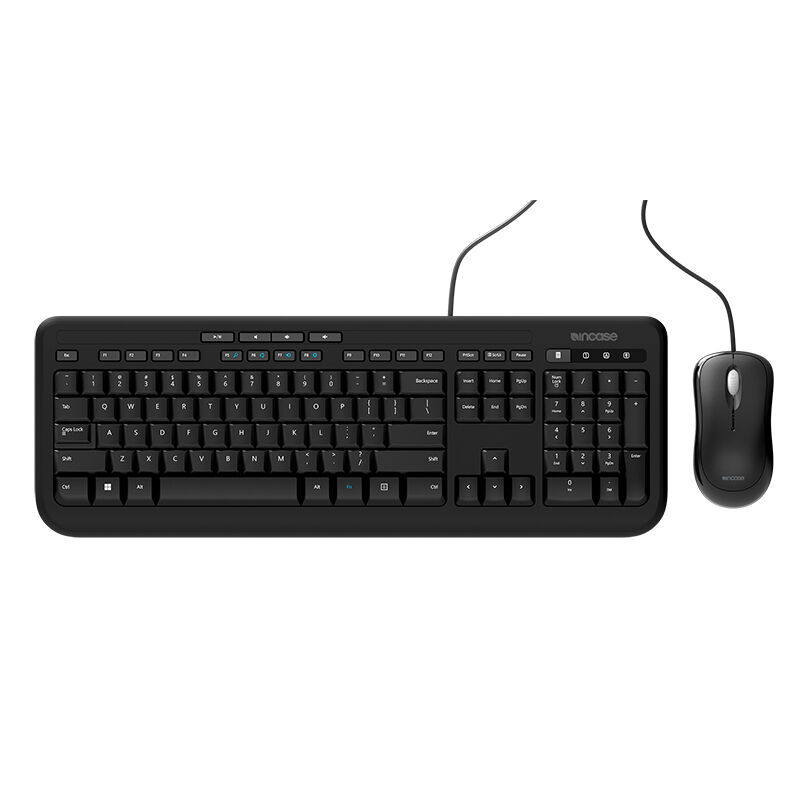 INCAPB00018 Incase Designed by Microsoft Wired Desktop 600 Keyboard & Mouse …