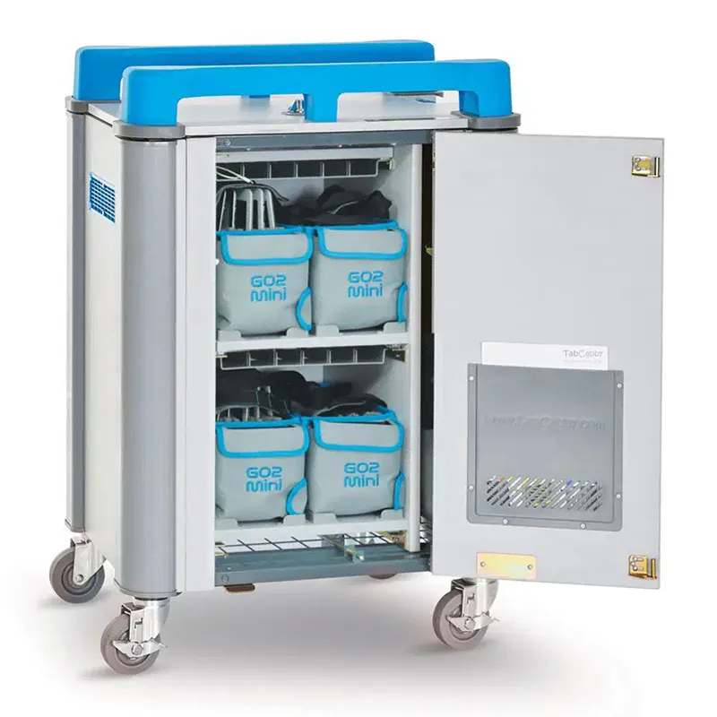 LCTAB20VBL LapCabby TabCabby 20 Vertical Mobile Tablet Charging Trolley with 4 Portable Baskets-LCTAB20VBL