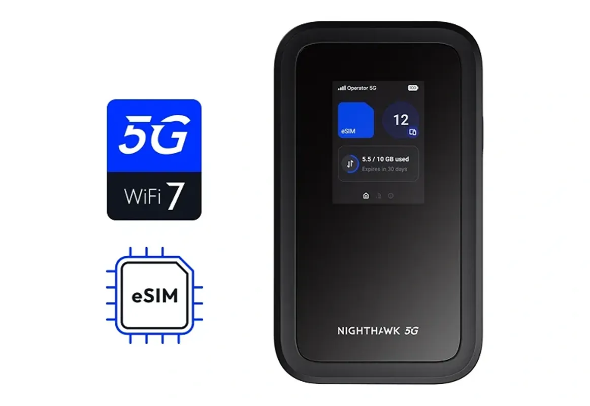 Nighthawk 5G M7 Mobile WiFi Hotspot Router with eSIM-MH7150-100APS