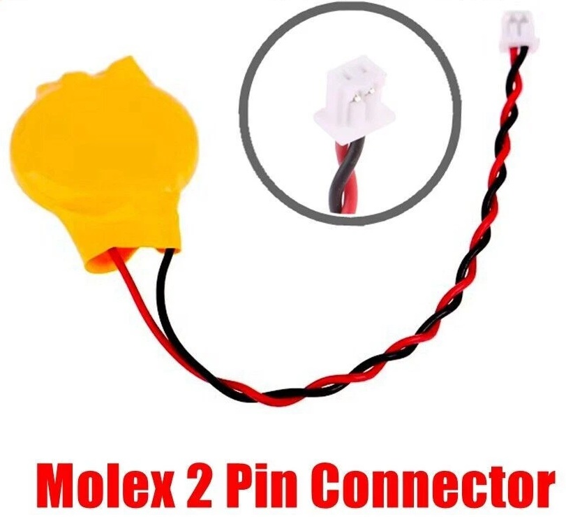NBCMOSBAT Internal CMOS Battery CR2032 Molex 2 pin-NBCMOSBAT…