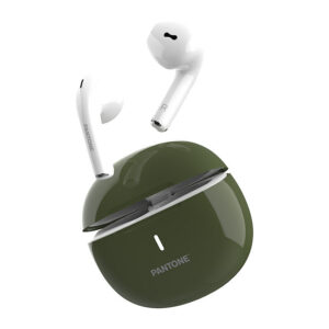 Pantone True Wireless Stereo Earbuds Khaki-PT-TWS016E…