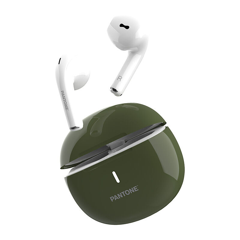 Pantone True Wireless Stereo Earbuds Khaki-PT-TWS016E…