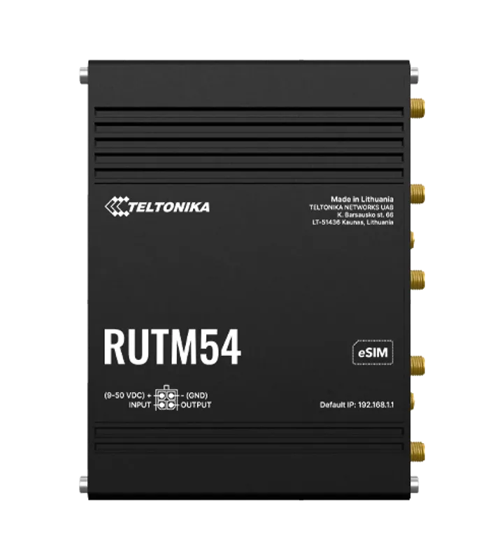 Teltonika RUTM54 Dual 5G Router Dual SIM & eSIM Telit 5G Modem-RUTM54000300